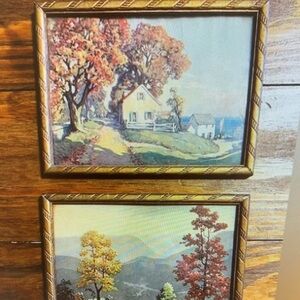 Vintage Autumn Landscape Paintings